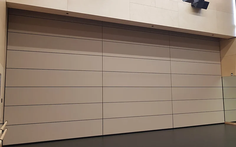 retractable movable partition